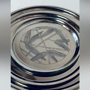 Micheal Aram Etched Bamboo Platters/ Trays